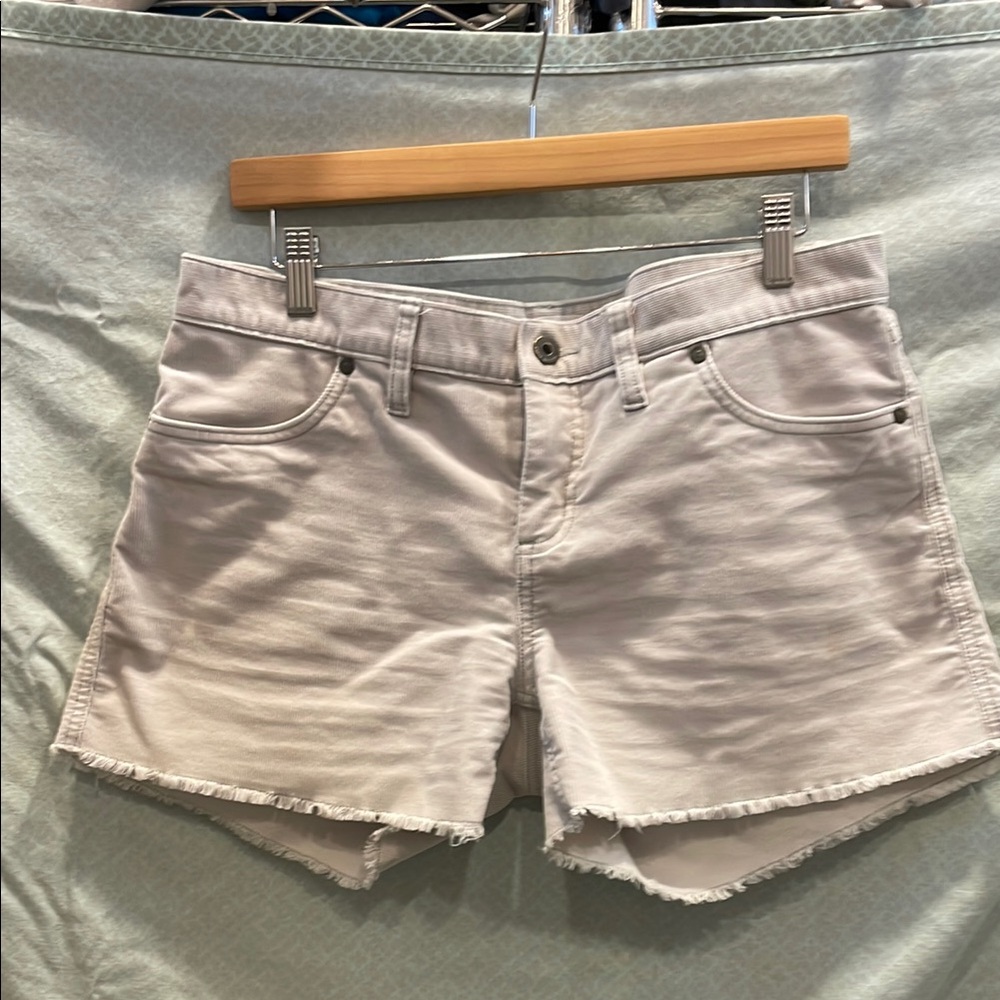 Carve Designs Silver Tan Jean Shorts Distressed Cut-Off